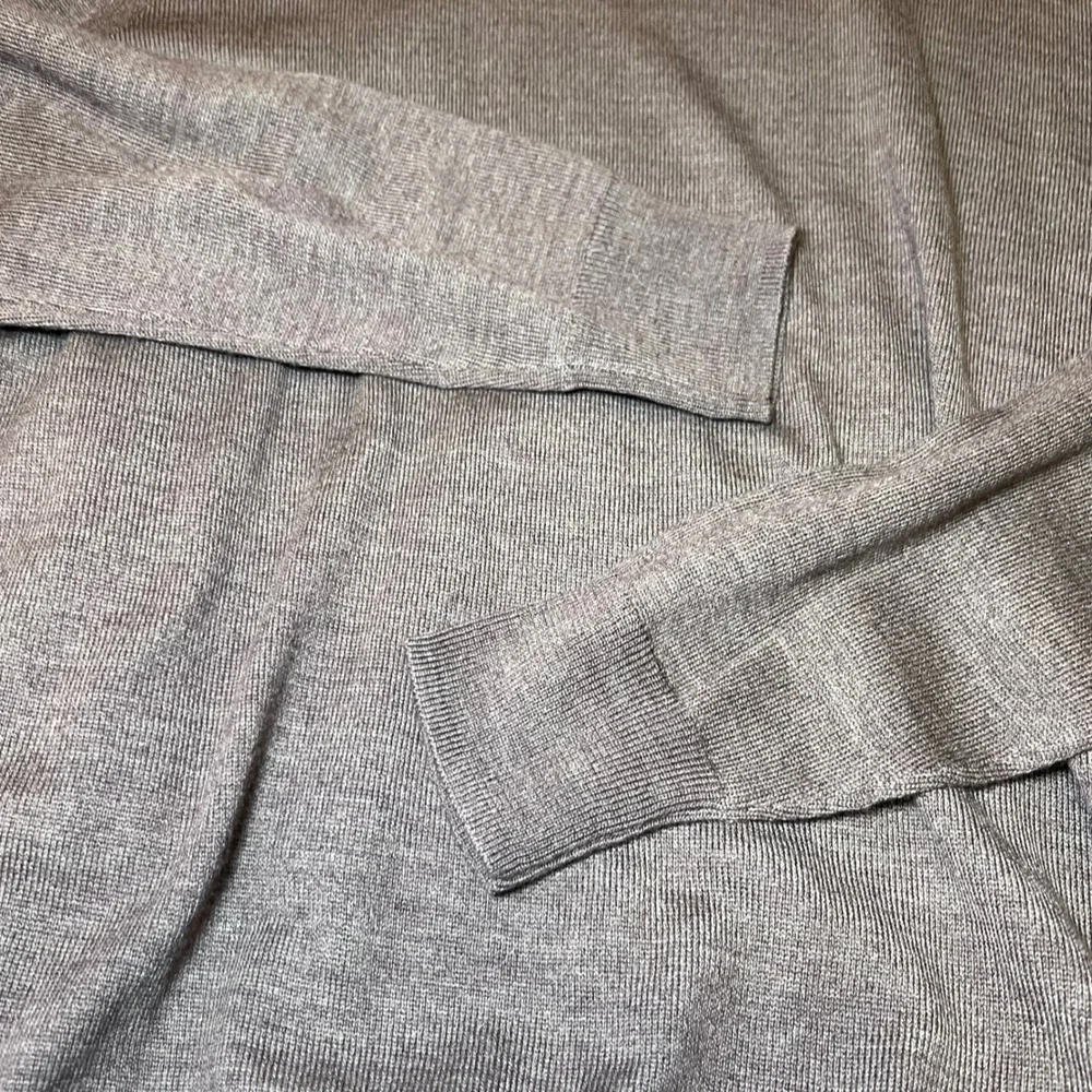 J.Crew Mens Size Medium Merino Wool Blend Crewneck Sweater Preppy Brown Pullover